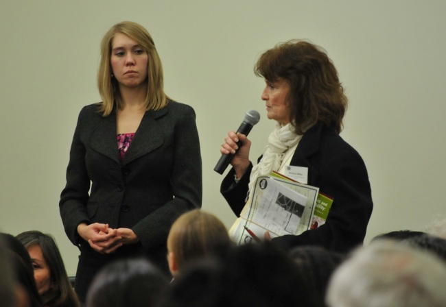 Environmental Justice leader/victim speaking to panel at First White House Environmental Forum