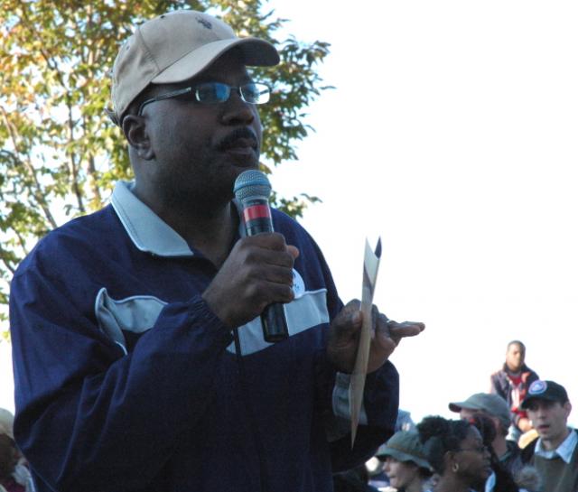 Cleveland 9th Ward City Councilman Kevin Conwell, at The Russell Simmons Rally