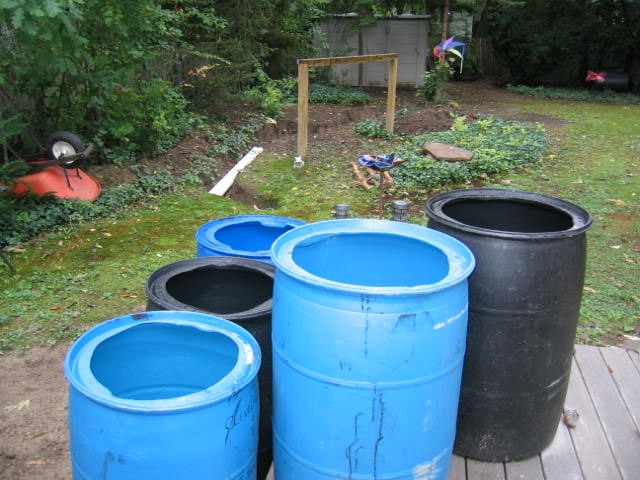 Rain Barrel & Vernal Pond/Rain Garden Photo