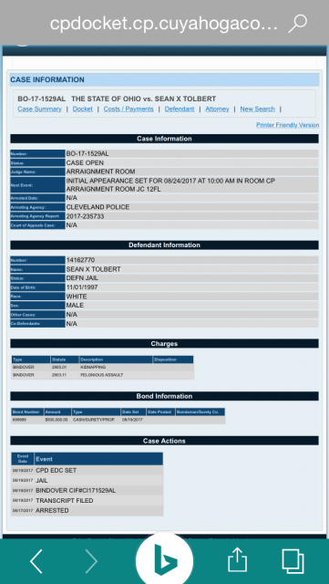 NABBED! Sean Tolbert: EDEN tenant held on $500,000 bond