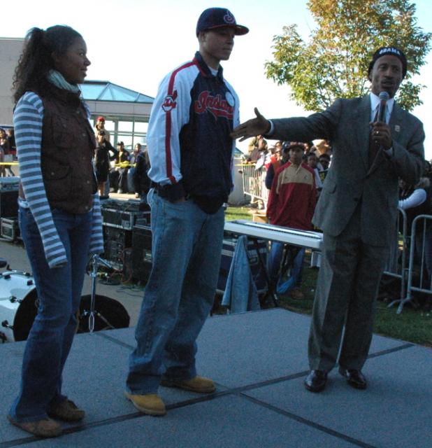 Cuyahoga County Commissioner Peter Lawson Jones at the Russell Simmons Rally