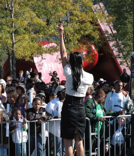 Tammy Trotter at The Russell Simmons Rally, Cleveland Ohio