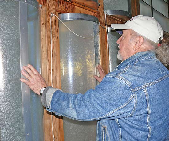 Leandre Poisson's rotary cylindrical insulated windows