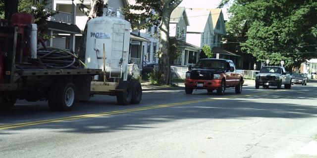 Hazardous materials on Clark Avenue